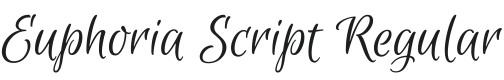 Euphoria Script Font Preview