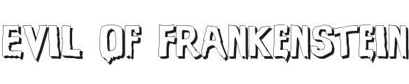 Evil Of Frankenstein Shadow Font Preview