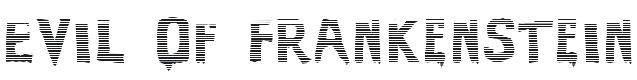 Evil Of Frankenstein Stripped Font Preview