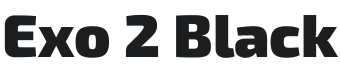 Exo 2 Black Font Preview