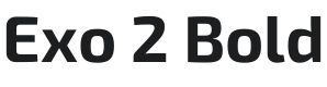 Exo 2 Bold Font Preview