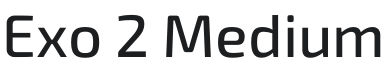 Exo 2 Medium Font Preview