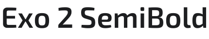 Exo 2 SemiBold Font Preview