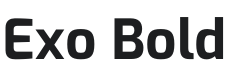 Exo Bold Font Preview