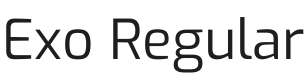 Exo Font Preview