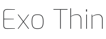 Exo Thin Font Preview