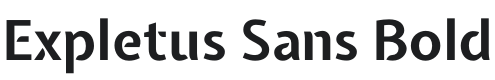 Expletus Sans Bold Font Preview
