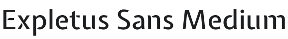 Expletus Sans Medium Font Preview