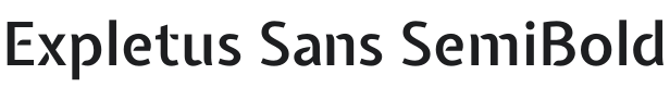 Expletus Sans SemiBold Font Preview