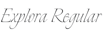 Explora Font Preview