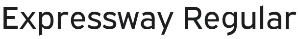 Expressway Font Preview