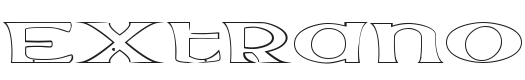 Extrano - Borde Font Preview