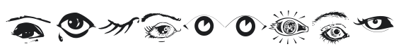 Eyes Font Preview