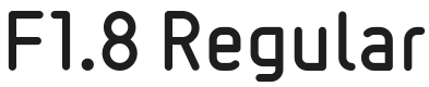 F1.8 Font Preview