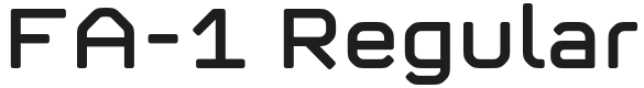 FA-1 Font Preview