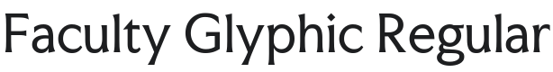 Faculty Glyphic Font Preview