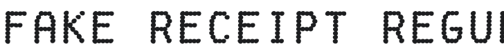Fake Receipt Font Preview