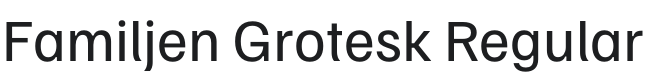 Familjen Grotesk Font Preview