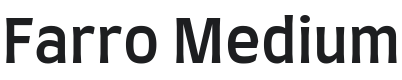 Farro Medium Font Preview