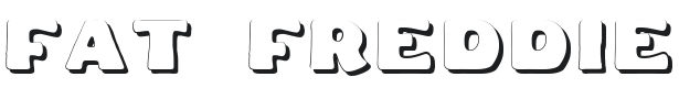 Fat Freddie Shadow Font Preview