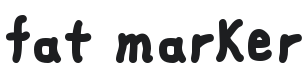 Fat Marker Font Preview