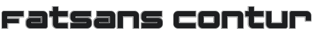 Fatsans Contur Font Preview