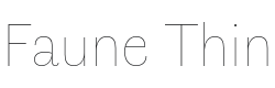 Faune Thin Font Preview