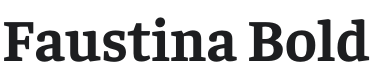 Faustina Bold Font Preview