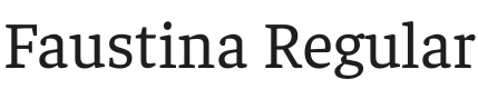 Faustina Font Preview