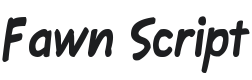 Fawn Script Font Preview