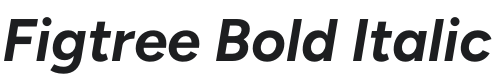Figtree Bold Italic Font Preview