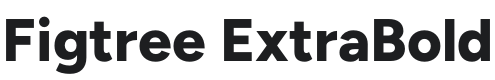 Figtree ExtraBold Font Preview