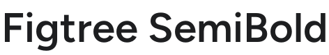 Figtree SemiBold Font Preview