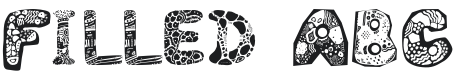 Filled ABC Font Preview