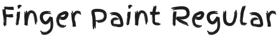 Finger Paint Font Preview