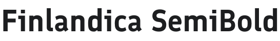 Finlandica SemiBold Font Preview