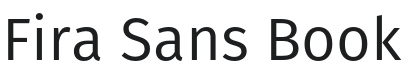 Fira Sans Book Font Preview