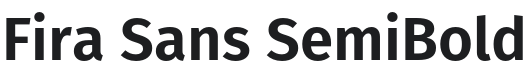Fira Sans SemiBold Font Preview