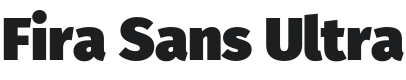 Fira Sans Ultra Font Preview