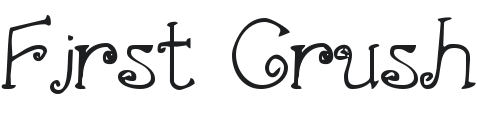 First Crush Font Preview