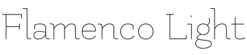 Flamenco Light Font Preview