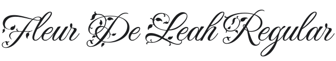 Fleur De Leah Font Preview