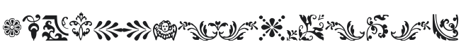 Fleurons Font Preview