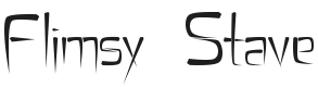 Flimsy Stave Font Preview