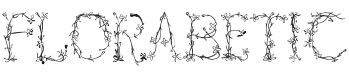 Florabetic Font Preview