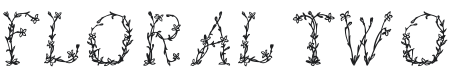 Floral Two Font Preview