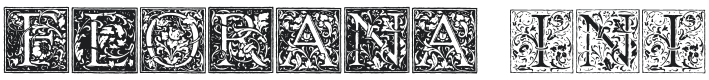 Florana Initials Font Preview