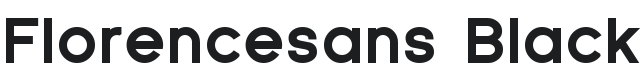 Florencesans Black Font Preview