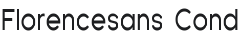 Florencesans Cond Font Preview