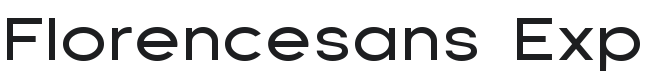 Florencesans Exp Font Preview